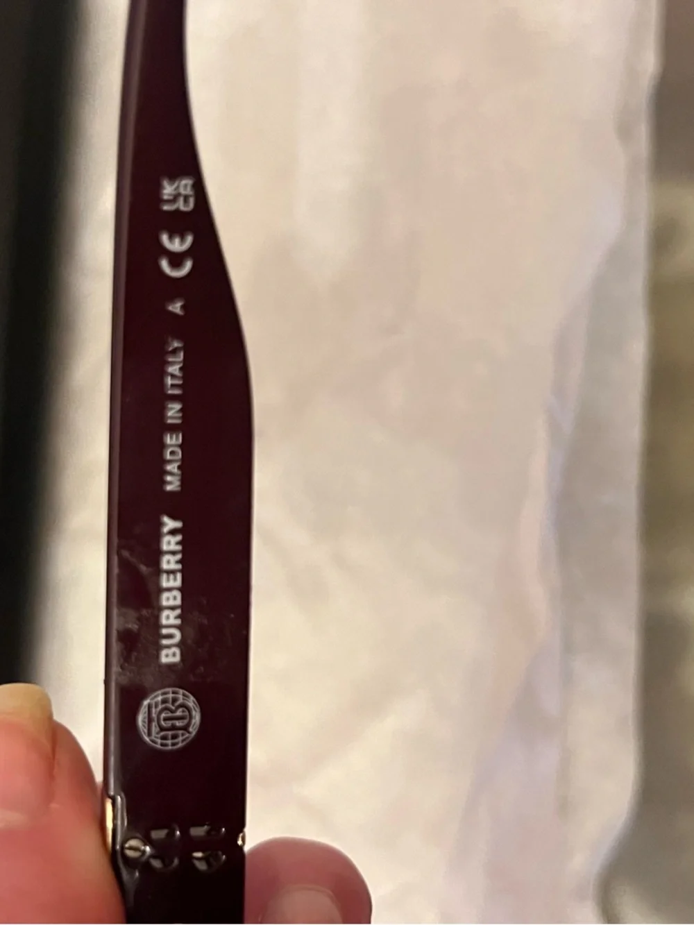 Burberry Deep Burgundy Square Women's Sunglasses - Picture 3 of 5